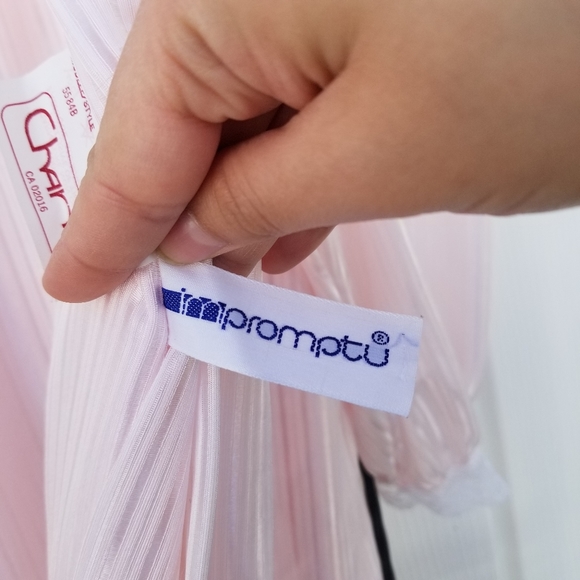 Chardin vintage pink lace two piece nightgown slip - Picture 7 of 15